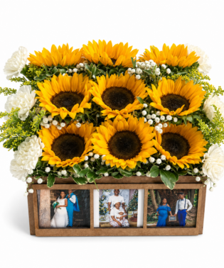 Caja fotográfica de rosas importadas