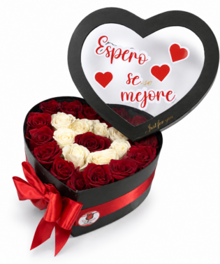 Corazón importado tapa transparente