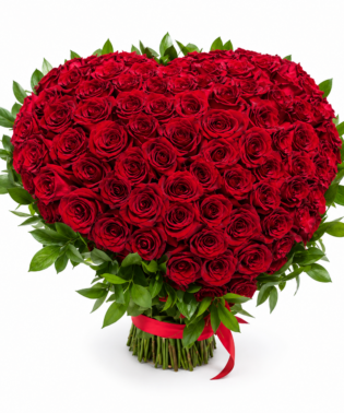 Corazon 3D de rosas