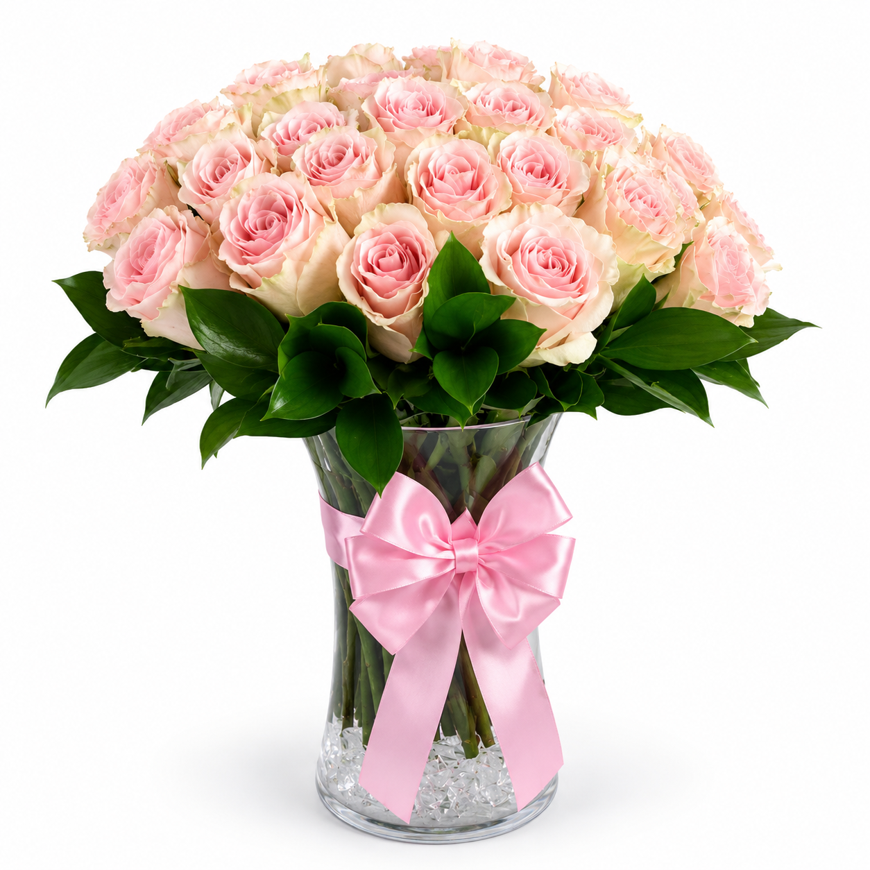 Jarrón de rosas importadas