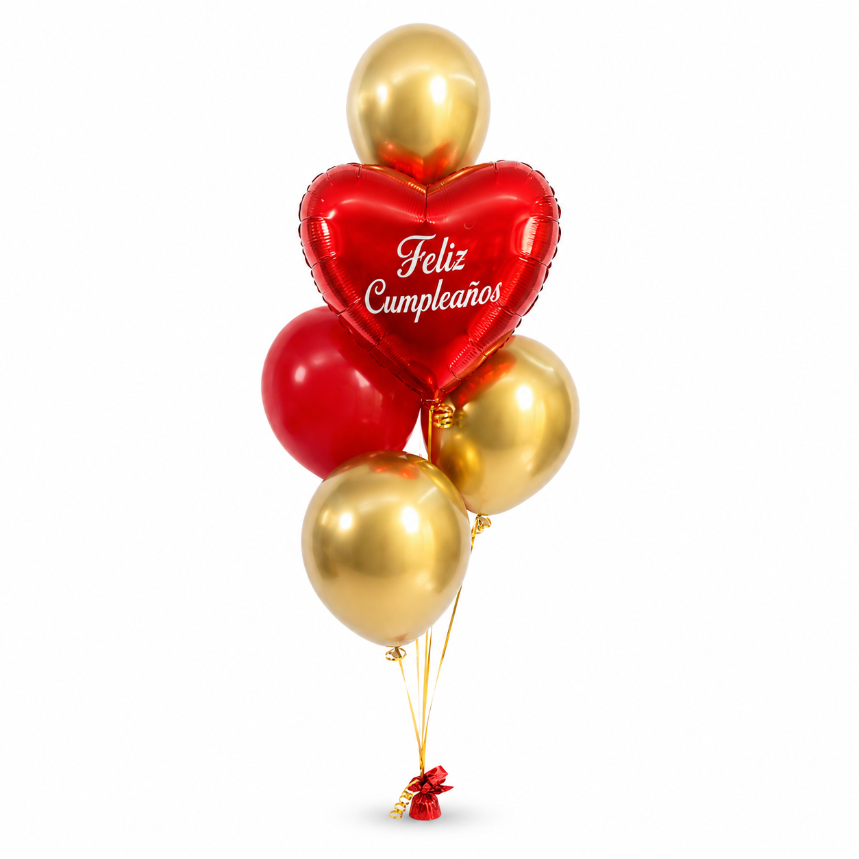 Bouquet de globo personalizado y globos de latex en helio