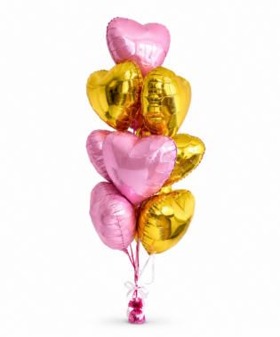 Bouquet de 9 globos en helio