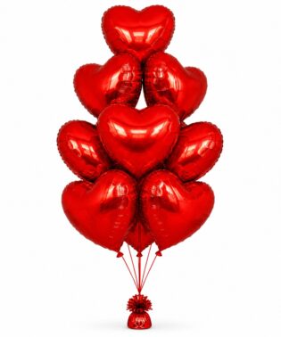 Bouquet de 10 globos en helio